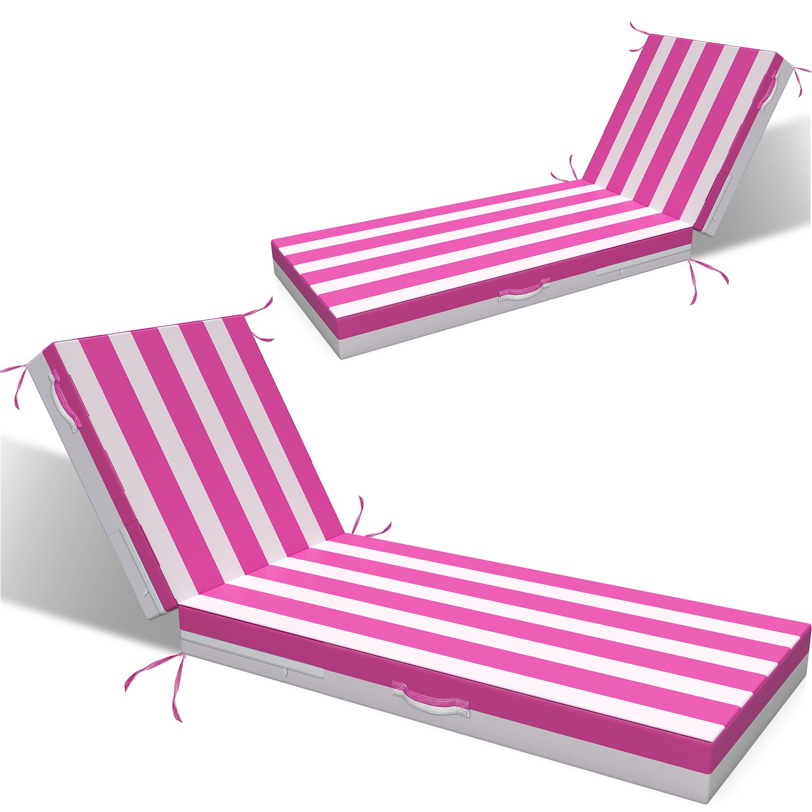L'AGRATY front view of chaise cushions showing tailored fit and comfort