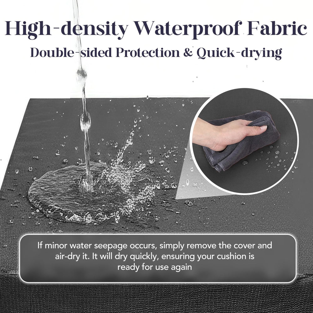 L'AGRATY hidden zipper and strap detail for secure, water-resistant use