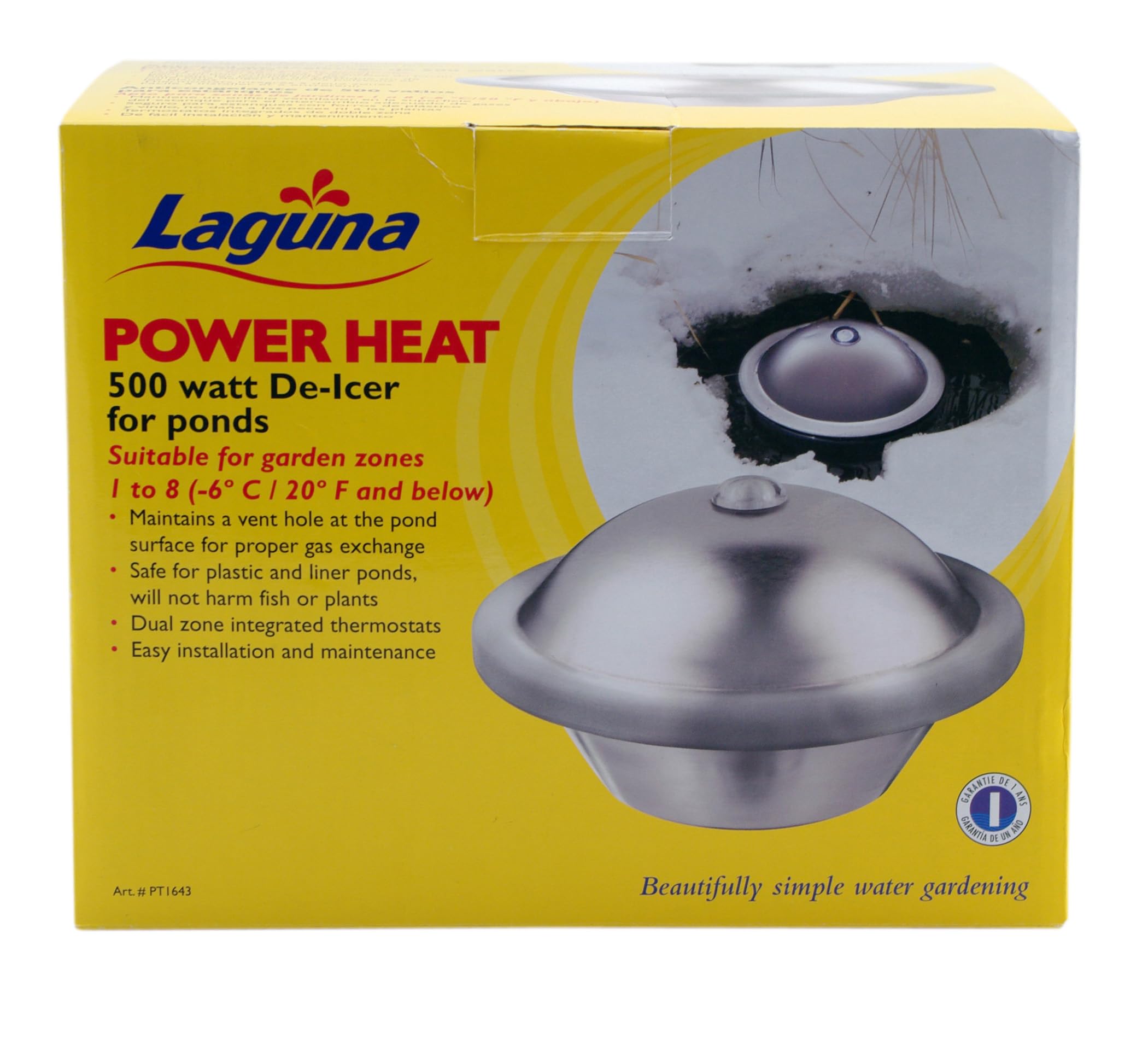 Laguna PowerHeat front view showing unit and safe open water benefit