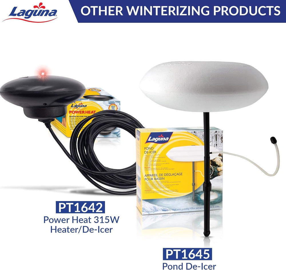 Laguna packaged product and label for clear specs and safe use