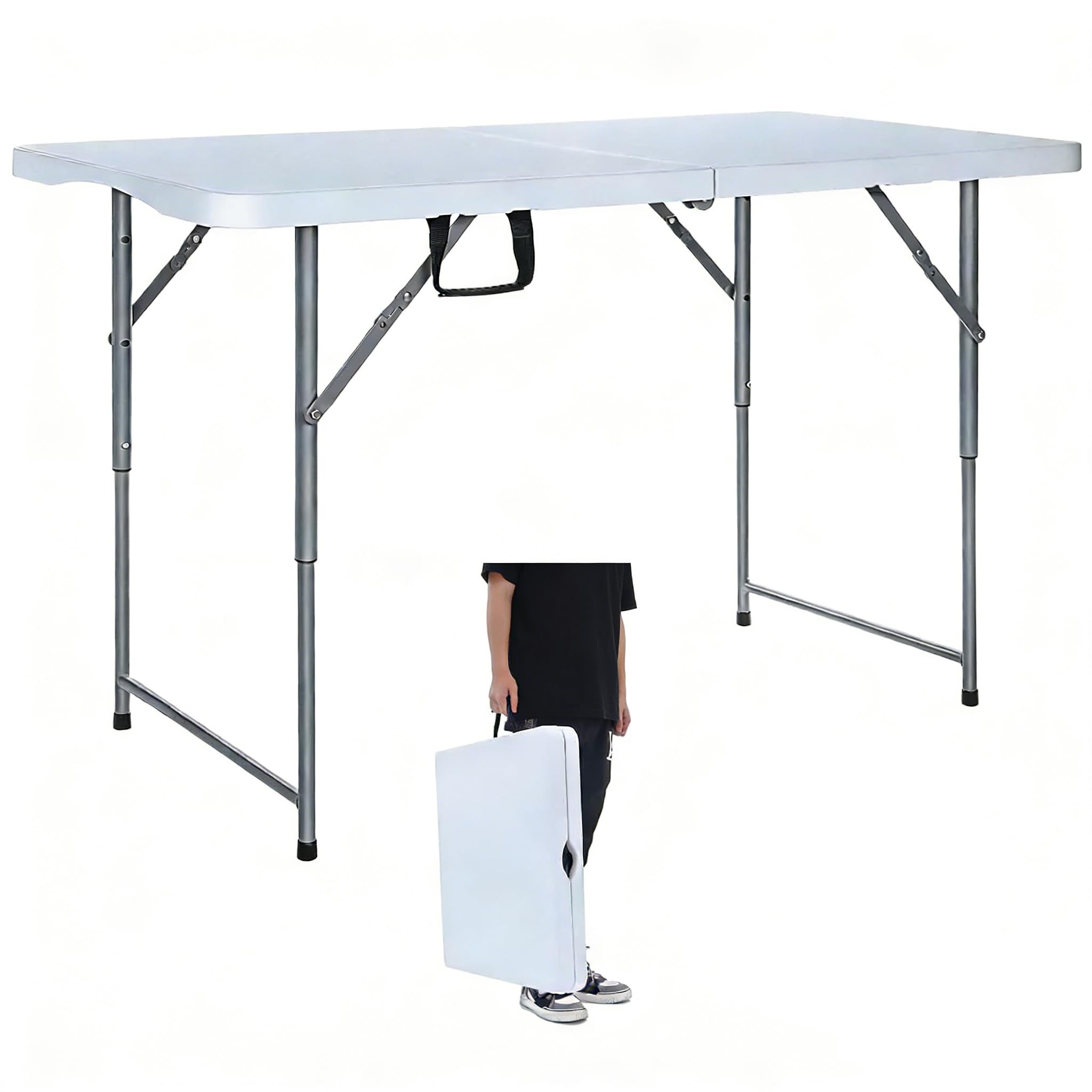 Lakhow front view folded with handle for easy transport and storage