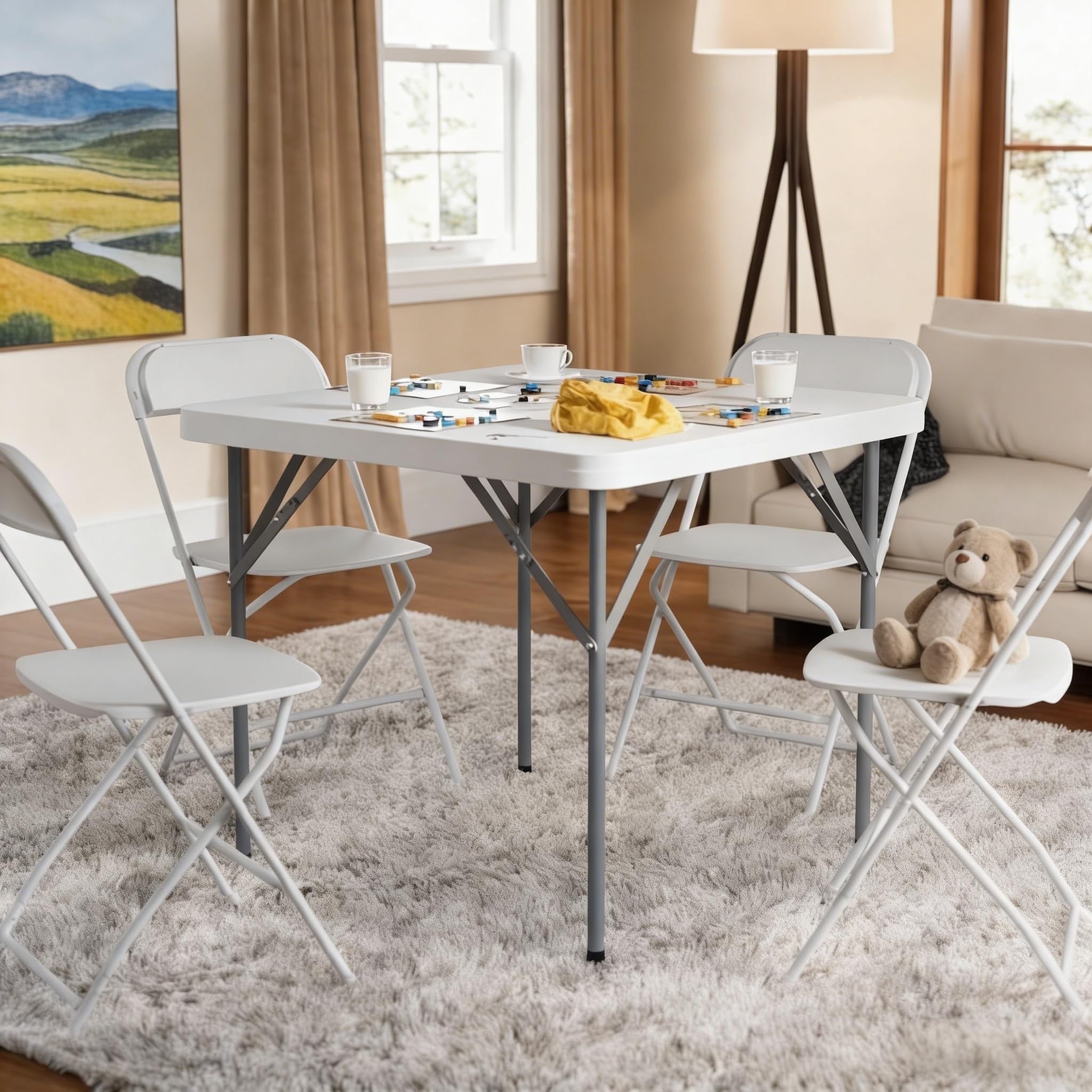 Lakhow used by family playing cards, convenient table for gatherings