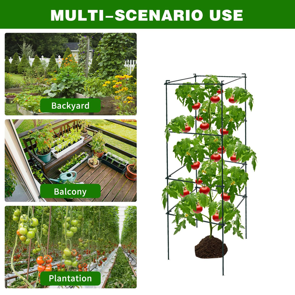 LAKNUAL cage used in balcony container maximizing vertical space for vegetables