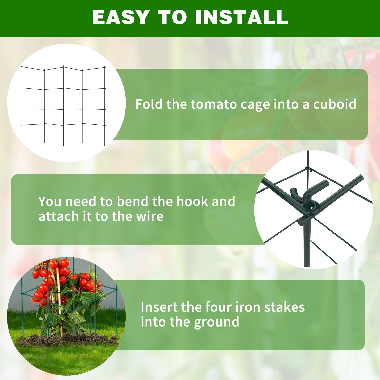 LAKNUAL foldable cages stacked for storage saving garage or shed space