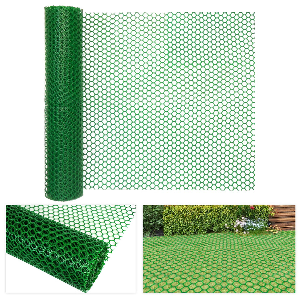 LAKNUAL front view of rolled green reinforcement mesh showing compact storage and quick deployment