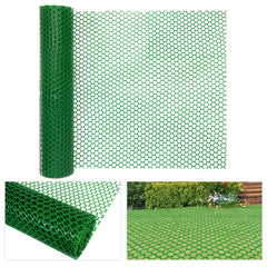 LAKNUAL front view of rolled green reinforcement mesh showing compact storage and quick deployment