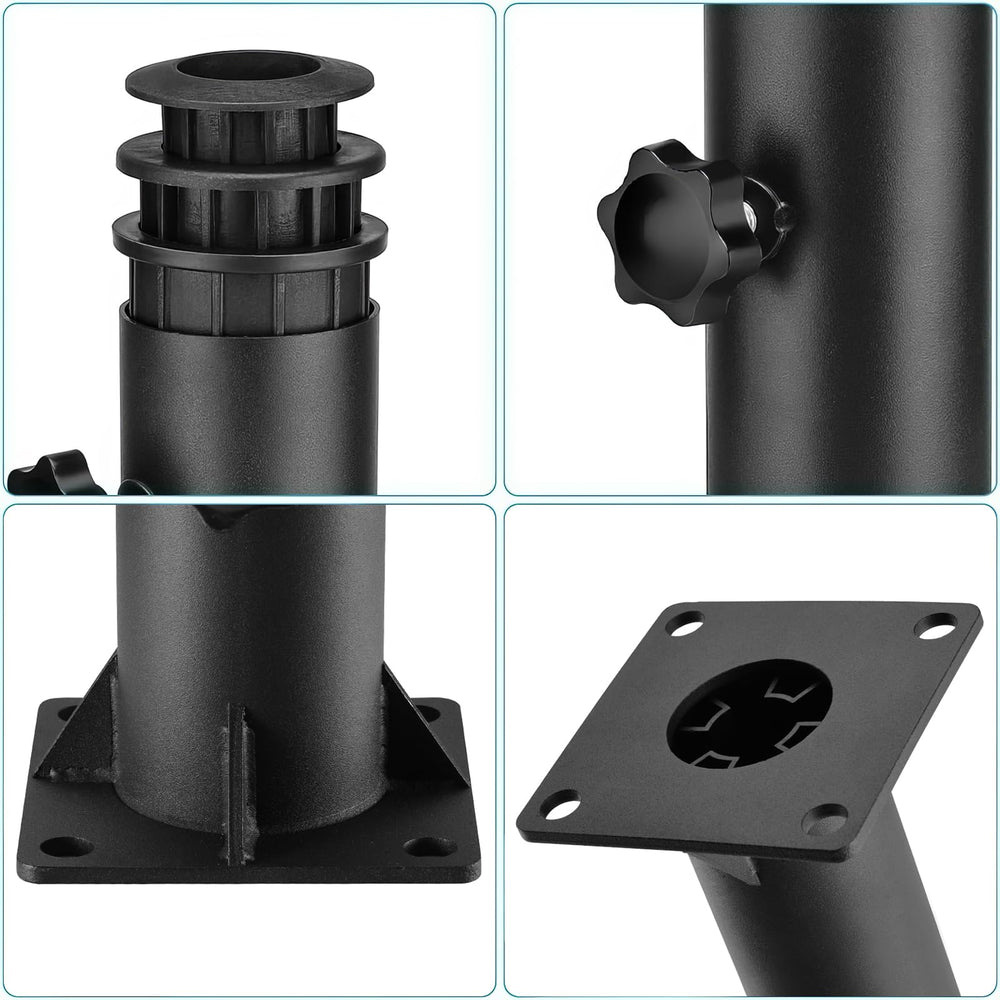 lalafancy base plate with four holes and measurement guide for bolts