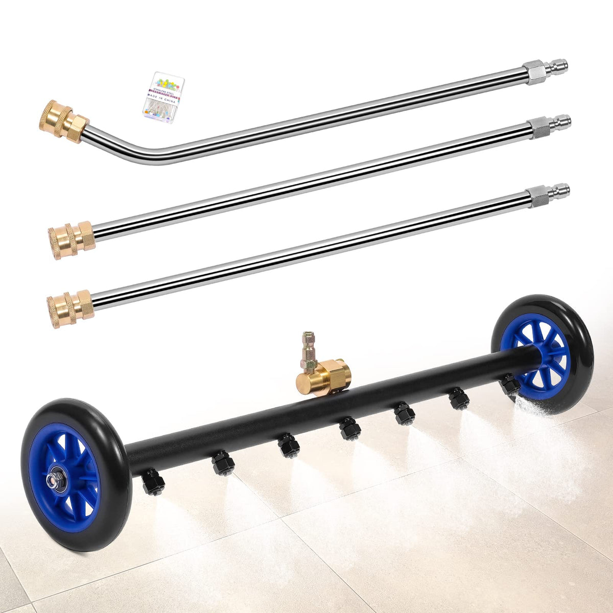Lalafancy front view of 2-in-1 attachment showing broad cleaning bar benefit
