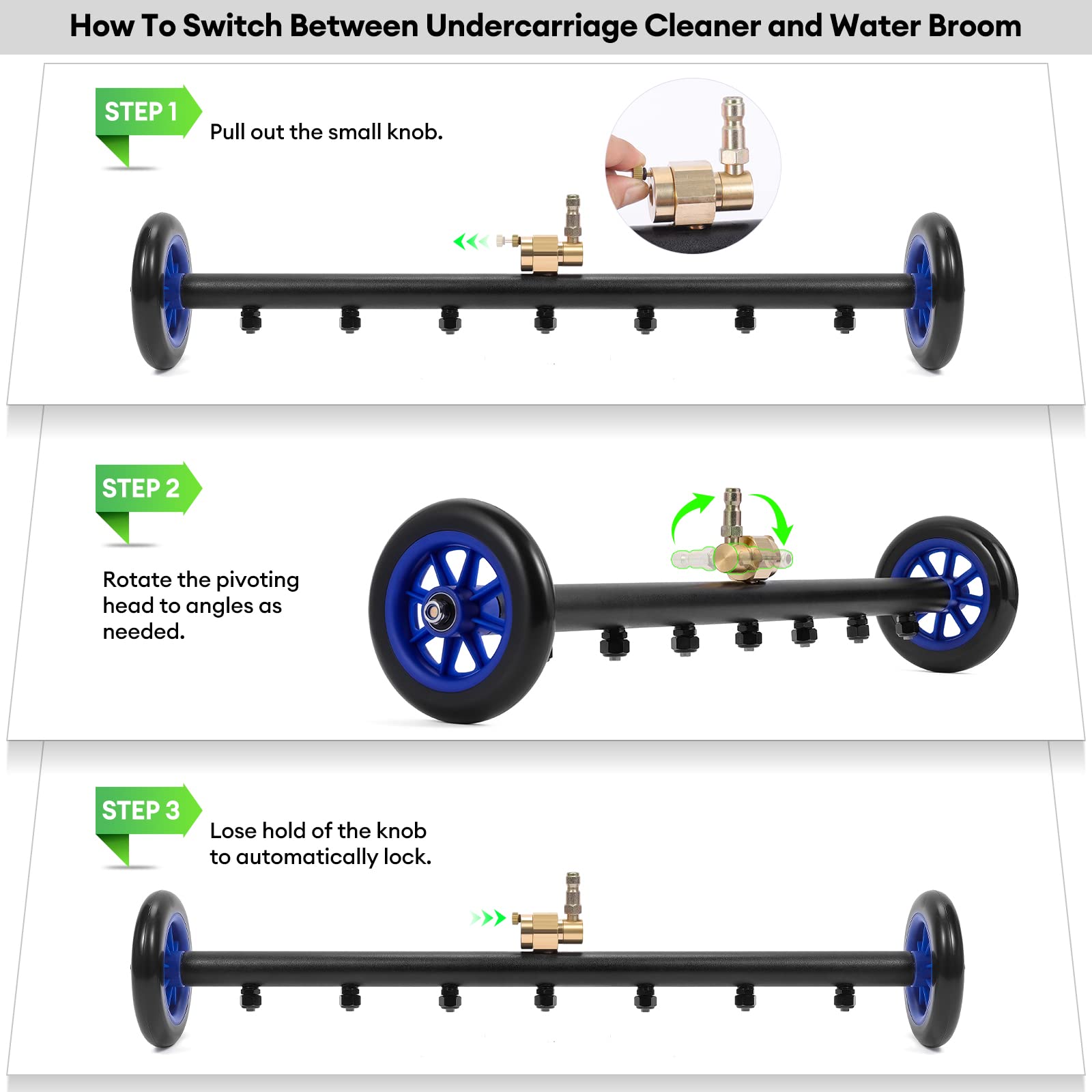 Lalafancy wheel and axle detail demonstrating smooth rolling undercarriage benefit