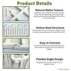LáLáGreen edging defining flower bed and enhancing garden organization