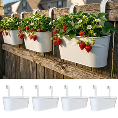 LáLáGreen front view of 4-pack planters showing neat display and durable design