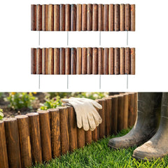 LáLáGreen front view of two wooden fence panels showing warm finish and benefits