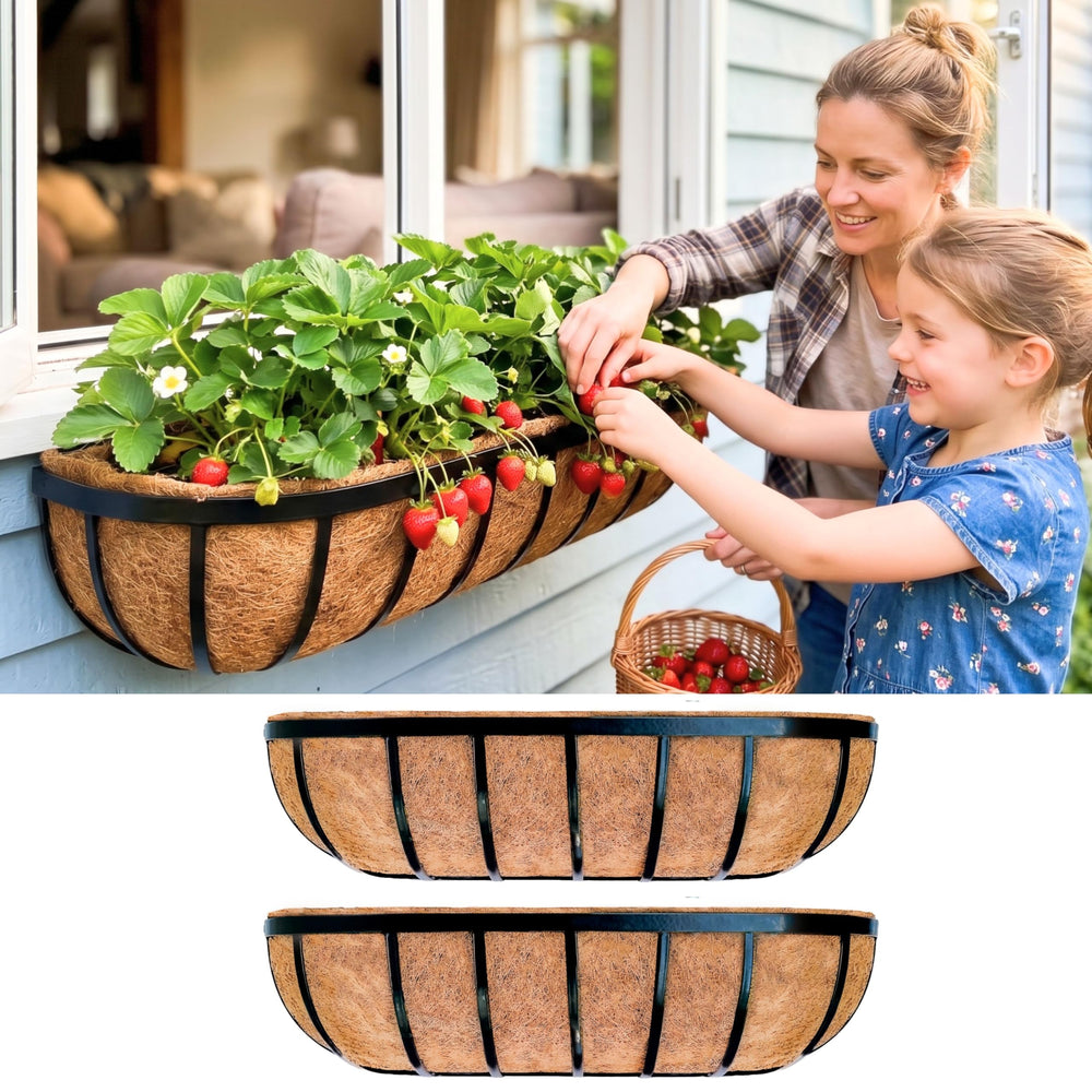 LáLáGreen front view 24 inch planter showing full length and shape for flexible planting