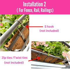 LáLáGreen trough attached to balcony railing demonstrating secure mounting