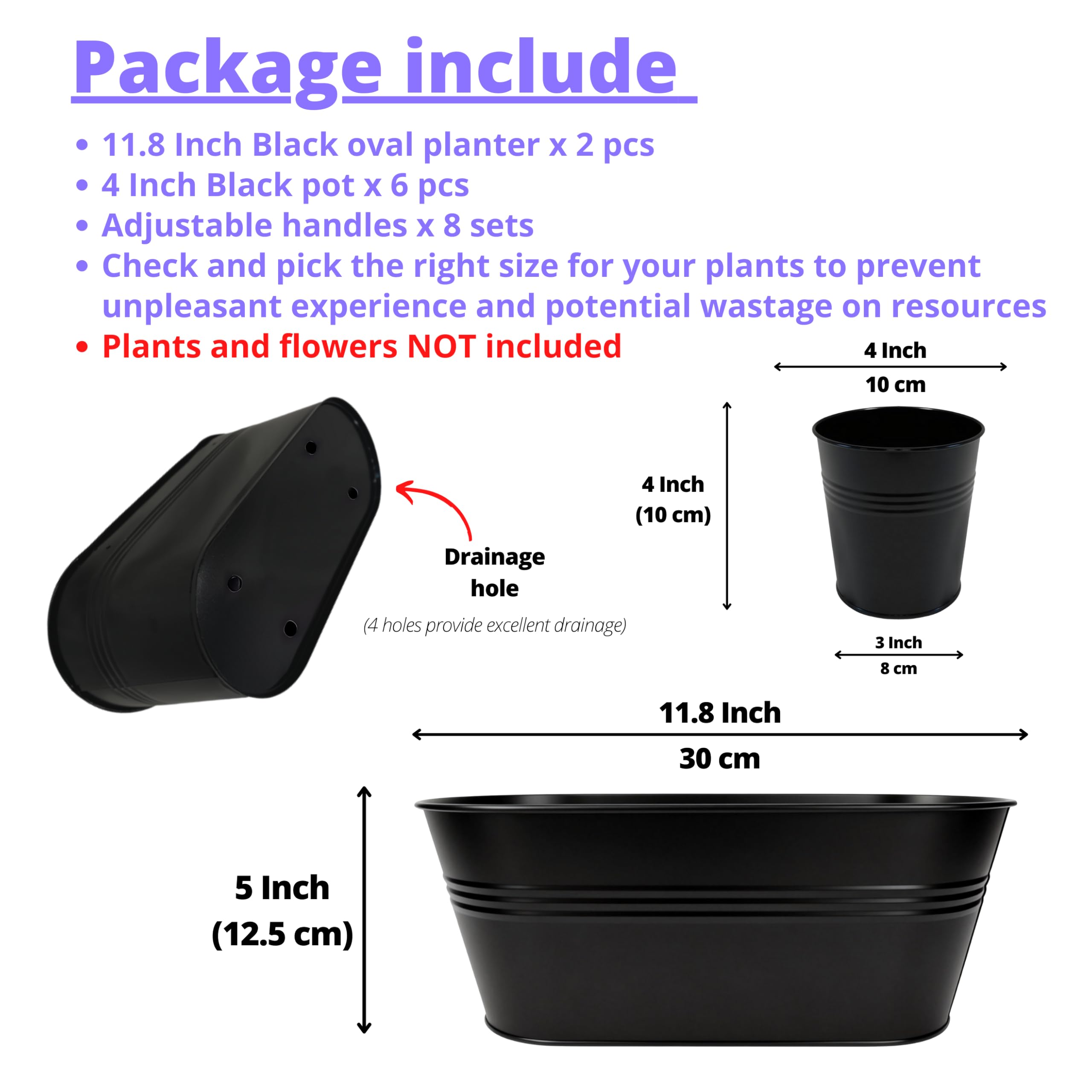 LáLáGreen metal hooks attached to planter demonstrating easy railing installation