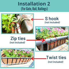 LáLáGreen planter in use with colorful flowers enhancing balcony curb appeal