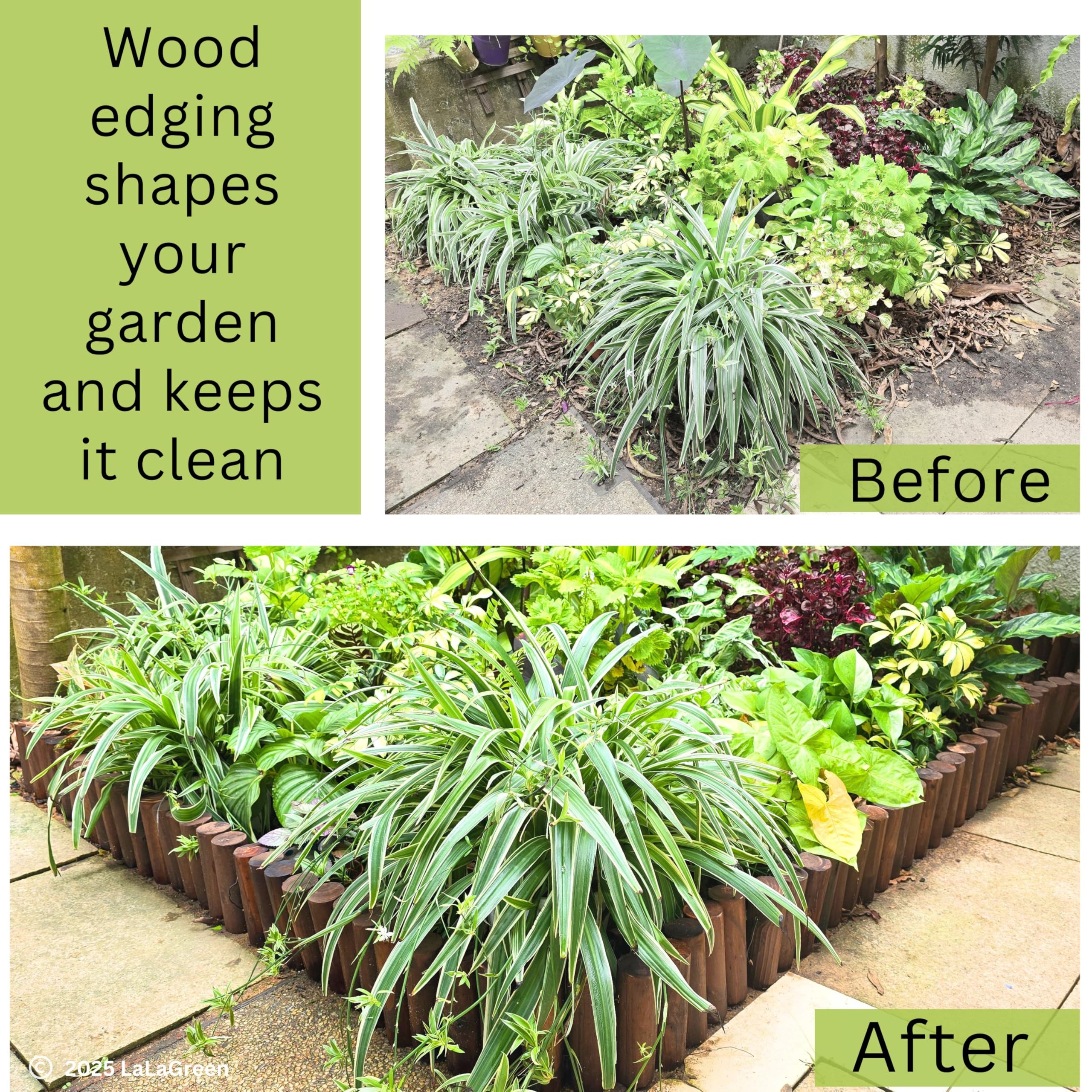 LáLáGreen installed along pathway creating clean separation benefit