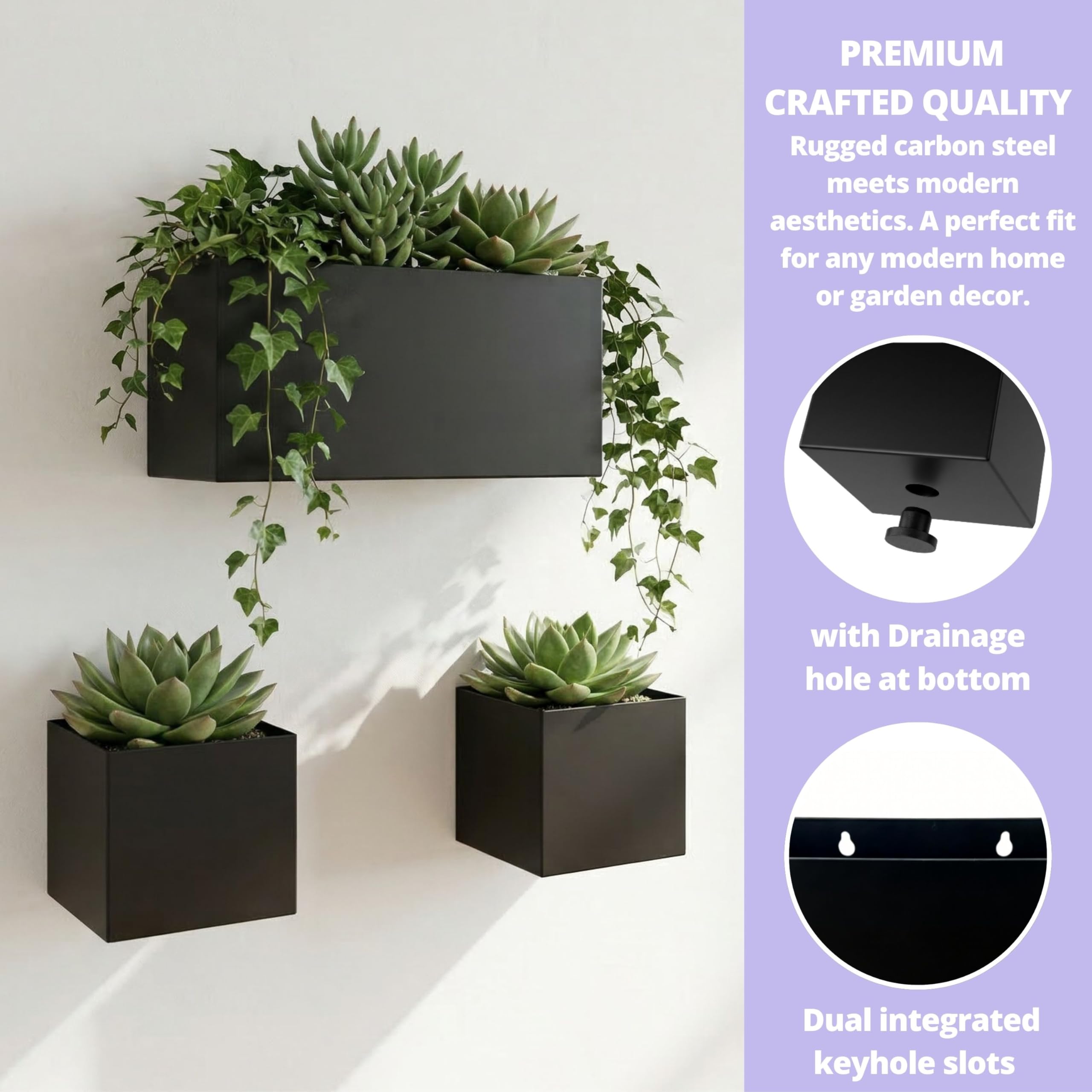 LáLáGreen planters styled in living room providing stylish decor and instant greenery uplift