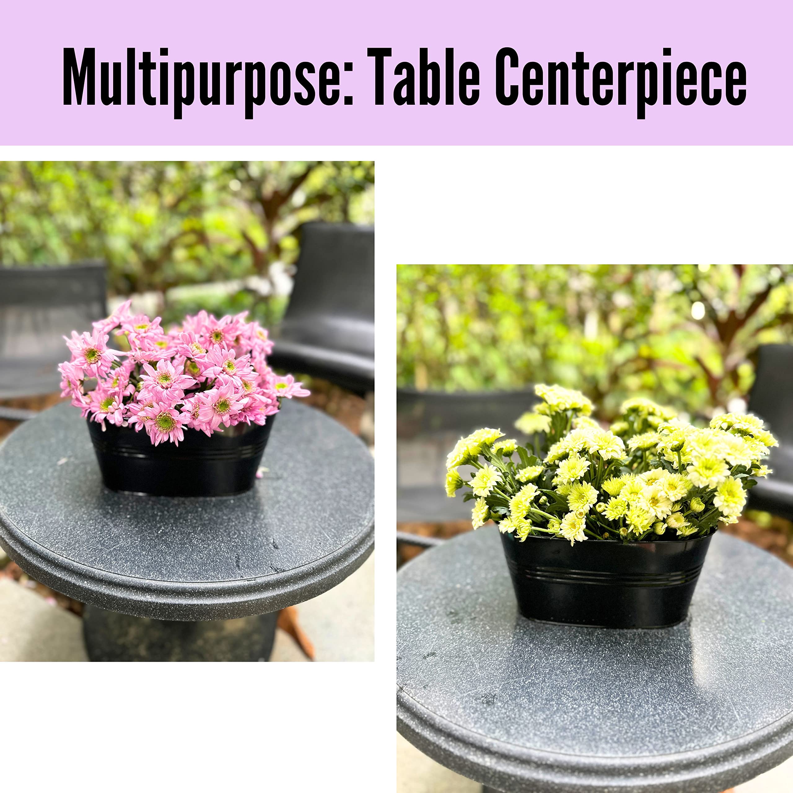 LáLáGreen lifestyle porch display showing coordinated planters creating inviting outdoor decor