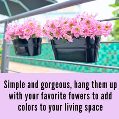 LáLáGreen planter clipped to balcony rail demonstrating stable hanging and curb appeal