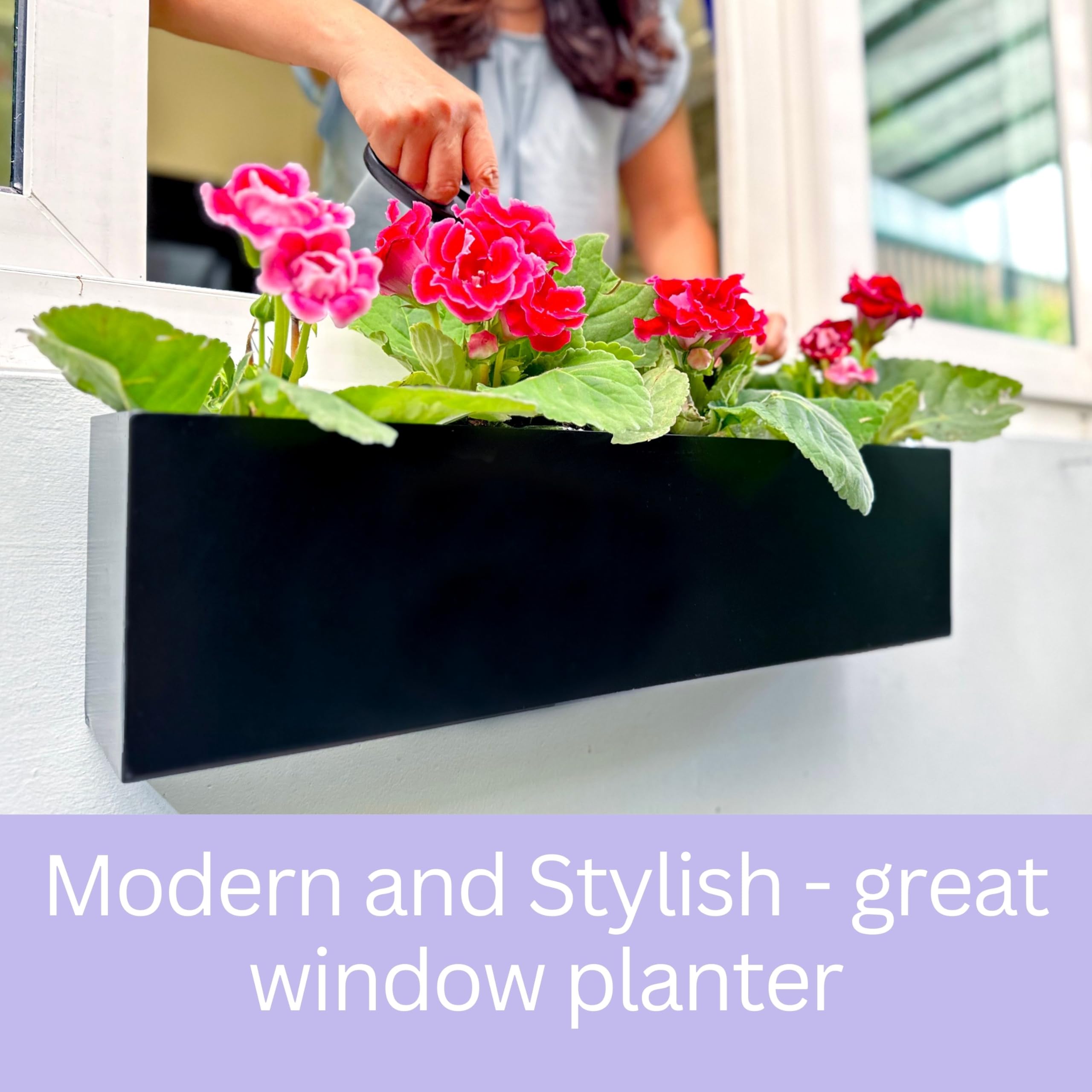 LaLaGreen mounted on balcony railing demonstrating space-saving greenery