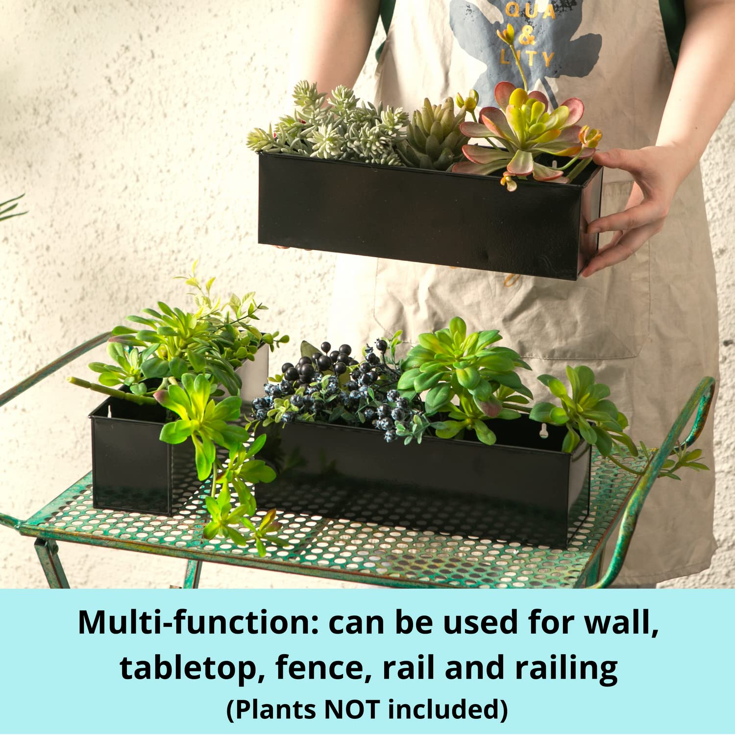 LáLáGreen mounted on kitchen wall demonstrating easy herb access and countertop space saved