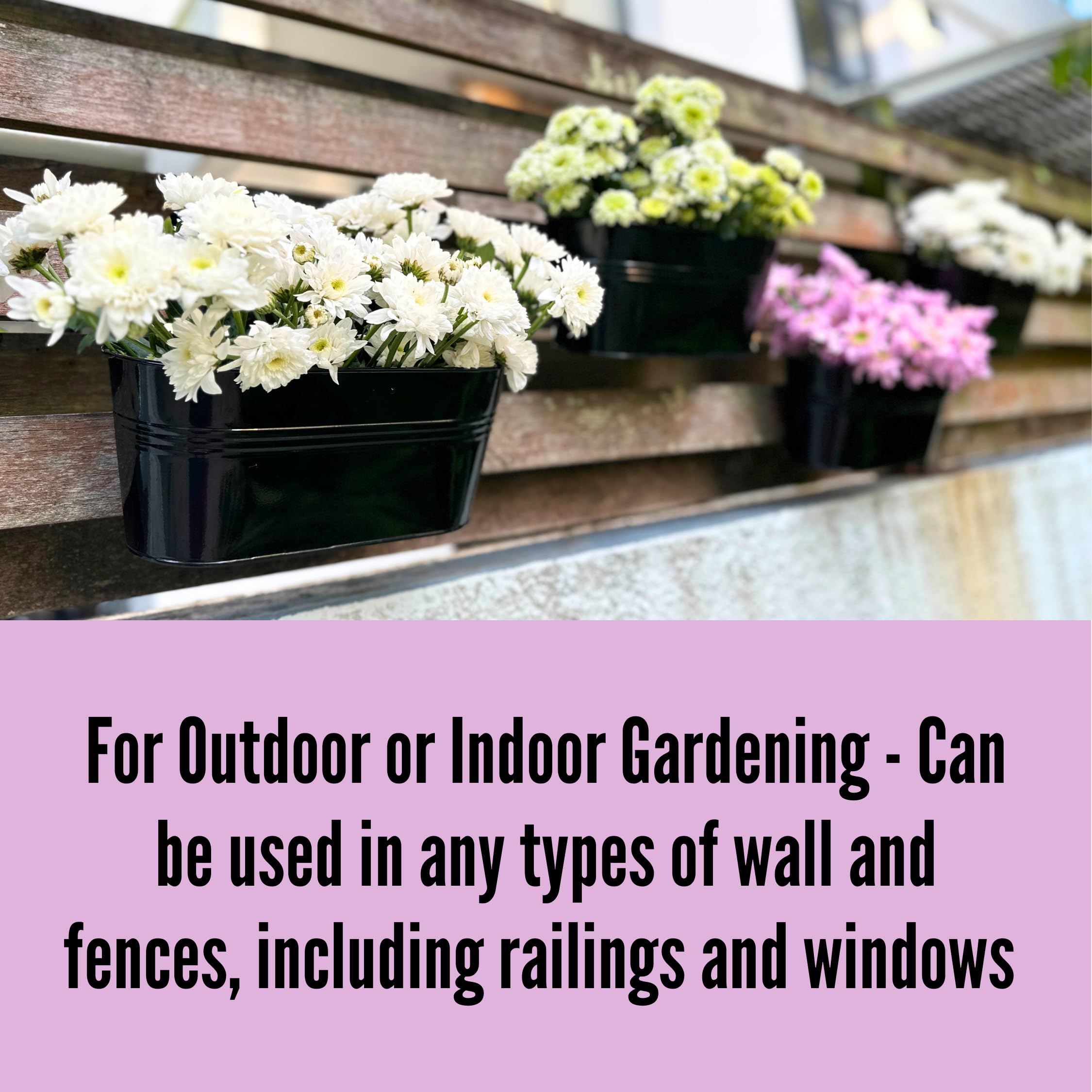 LáLáGreen planter hanging on deck railing demonstrating tidy small-space gardening