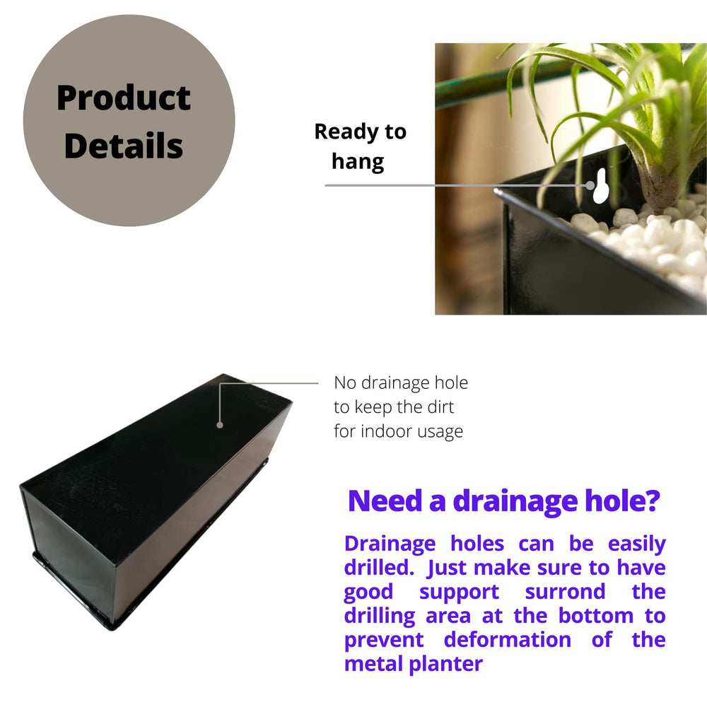 LáLáGreen side profile showing planter depth and secure plant support