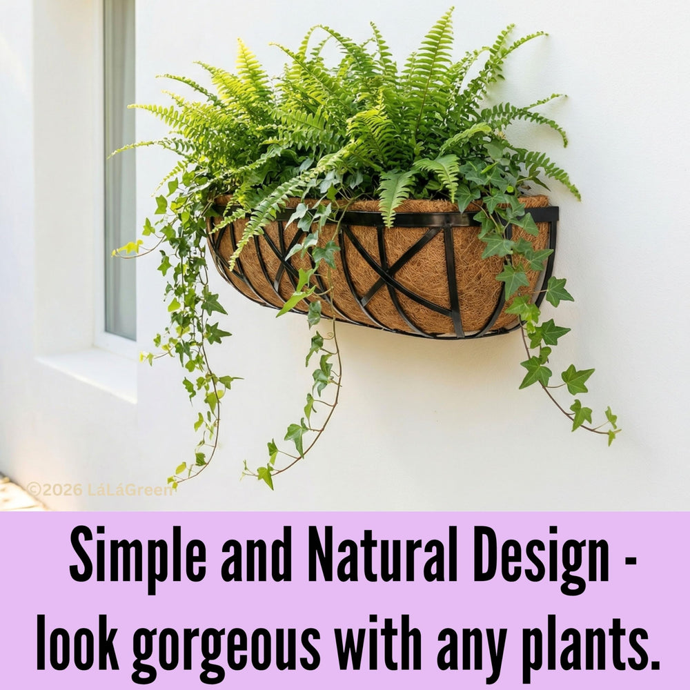LáLáGreen side profile flat-back design that hugs walls for stability