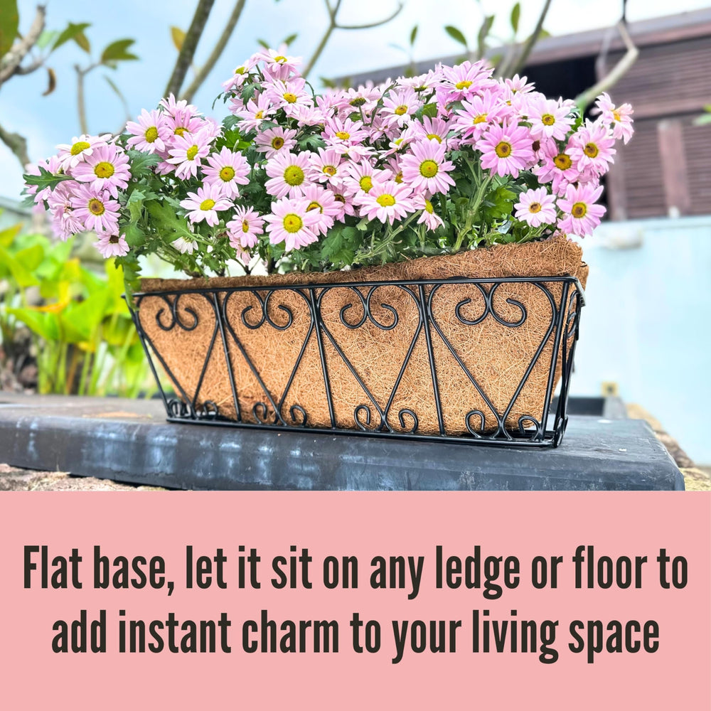 LáLáGreen planter beside a brick for scale showing compact footprint and space efficiency