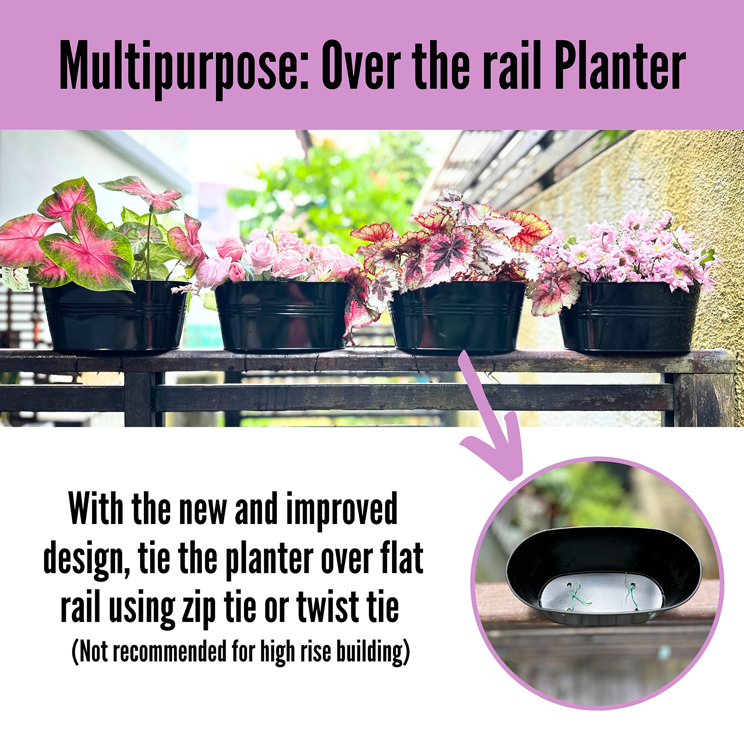 LáLáGreen trailing flowers spilling over edge showing attractive cascading display benefit