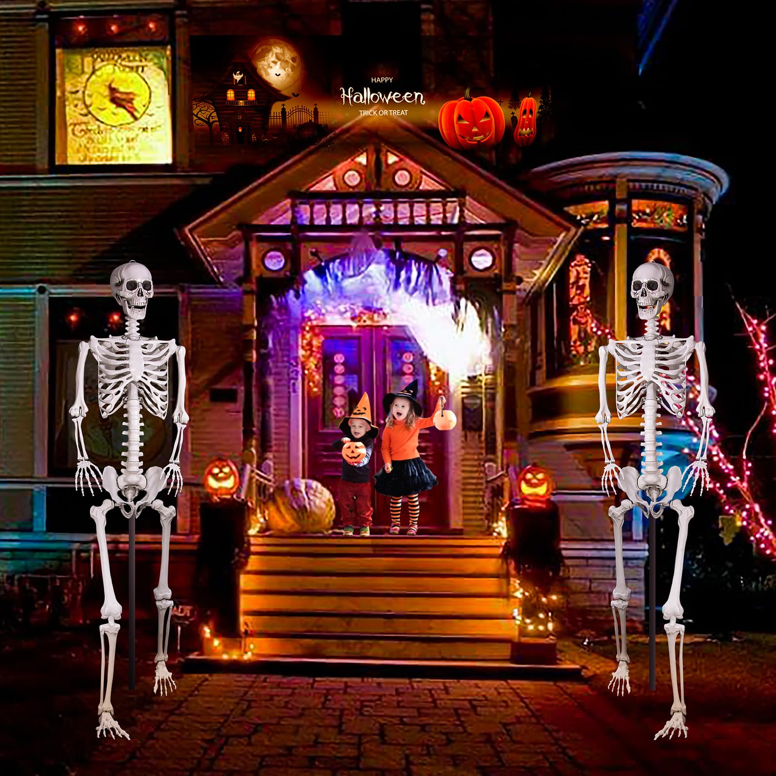 LaLamona skeleton folded for compact storage between seasonal uses