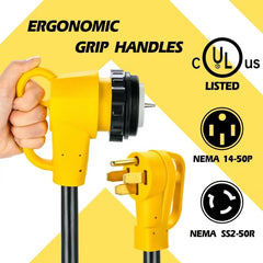 lalarodia 90-degree grip handle close-up for easier pull and ergonomic handling