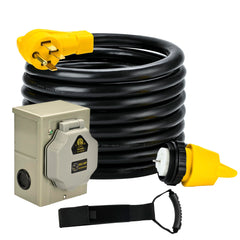 lalarodia inlet box and cord front view showing kit benefit of ready-to-install components