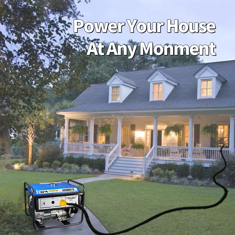 lalarodia plug connected to generator demonstrating stable shore power connection