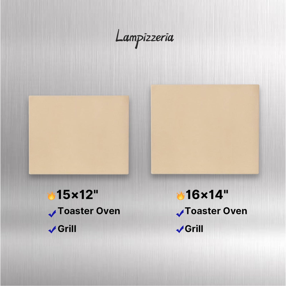 LAMPIZZERIA underside label and thickness showing durable construction benefit