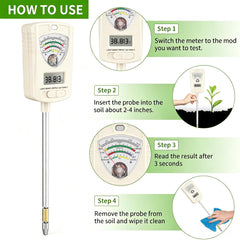 LANBOJINDI inserted into a potted plant providing instant soil data
