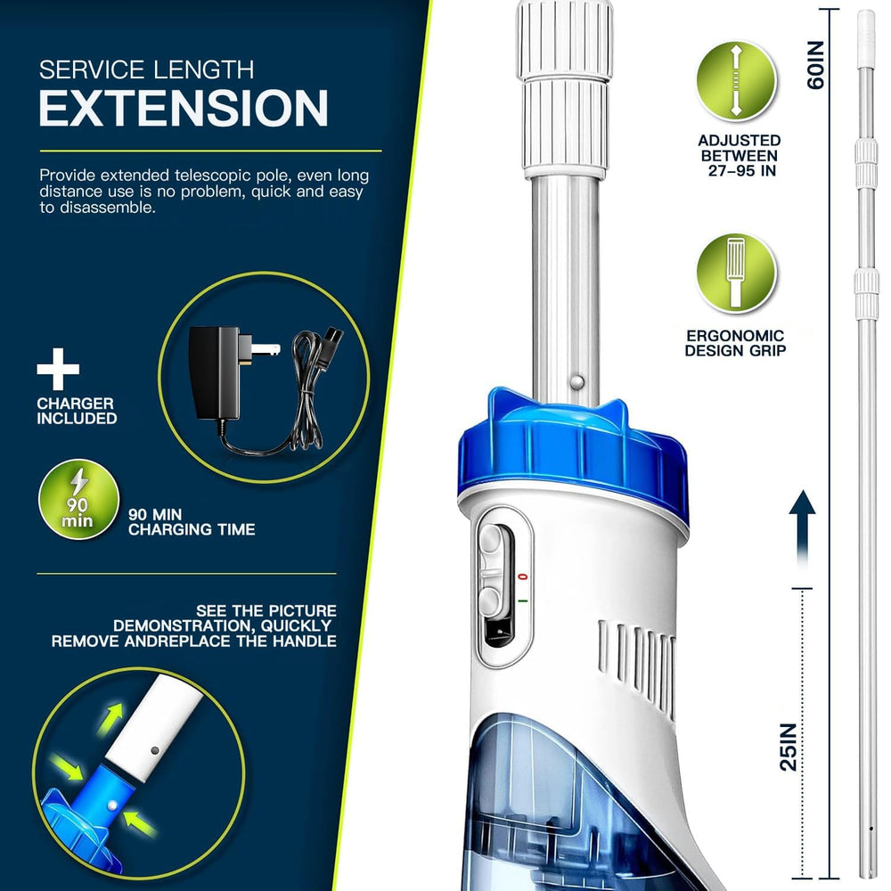 LANCHEZ packaging and accessories showing included pole and heads