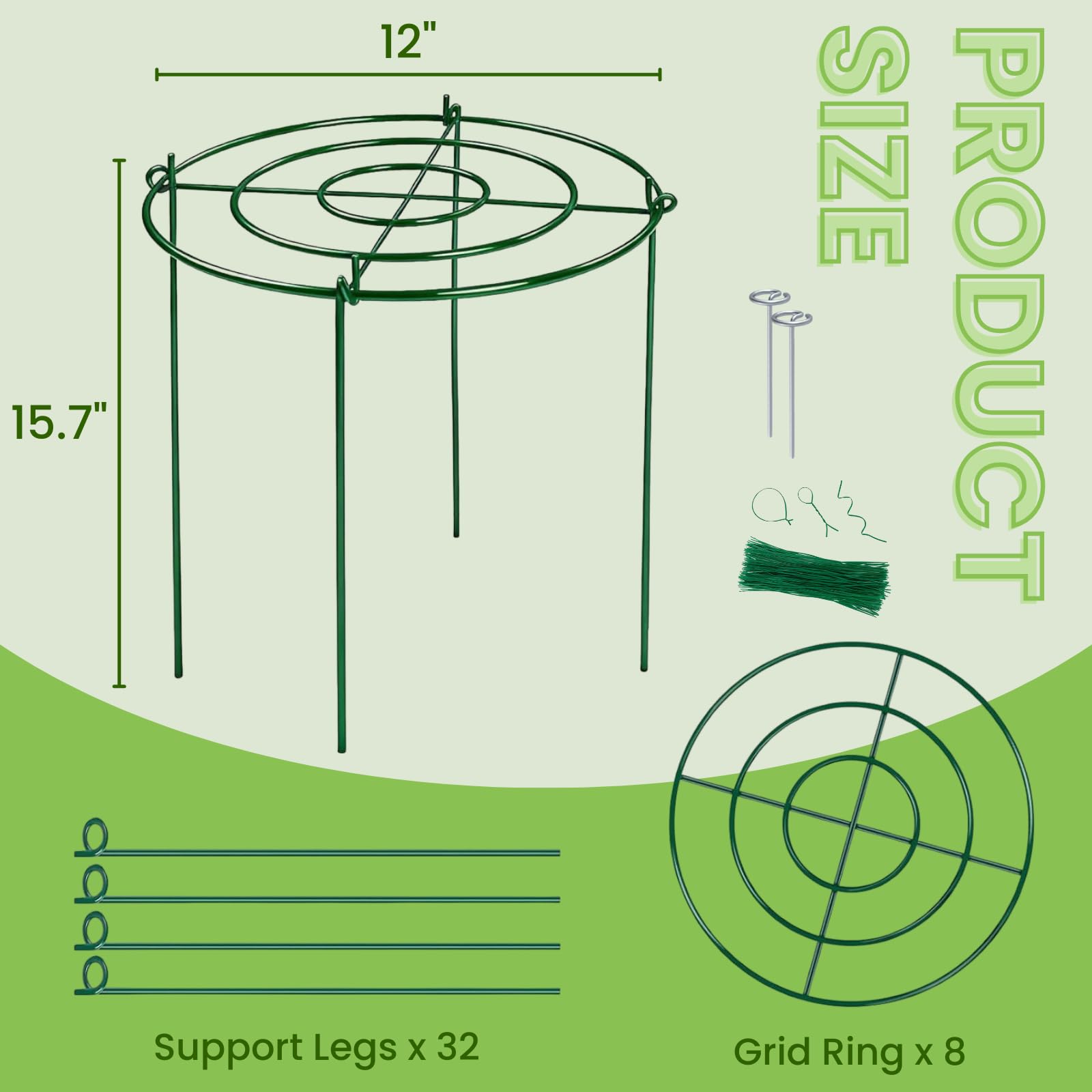 Lancisism detail of leg-to-ring joint for strong soil anchoring