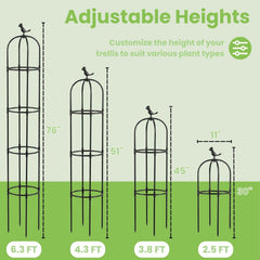 Lancisism obelisk top decoration view with interchangeable finial options