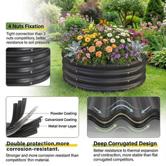 Land Guard assembled top-down view demonstrating usable planting area