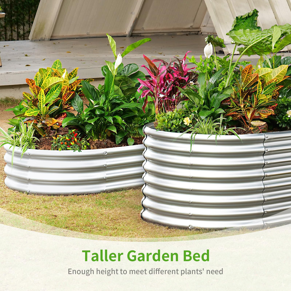 Land Guard planter filled with vegetables showing productive growing results benefit