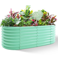 Land Guard front view showing deep planting space and sturdy galvanized construction
