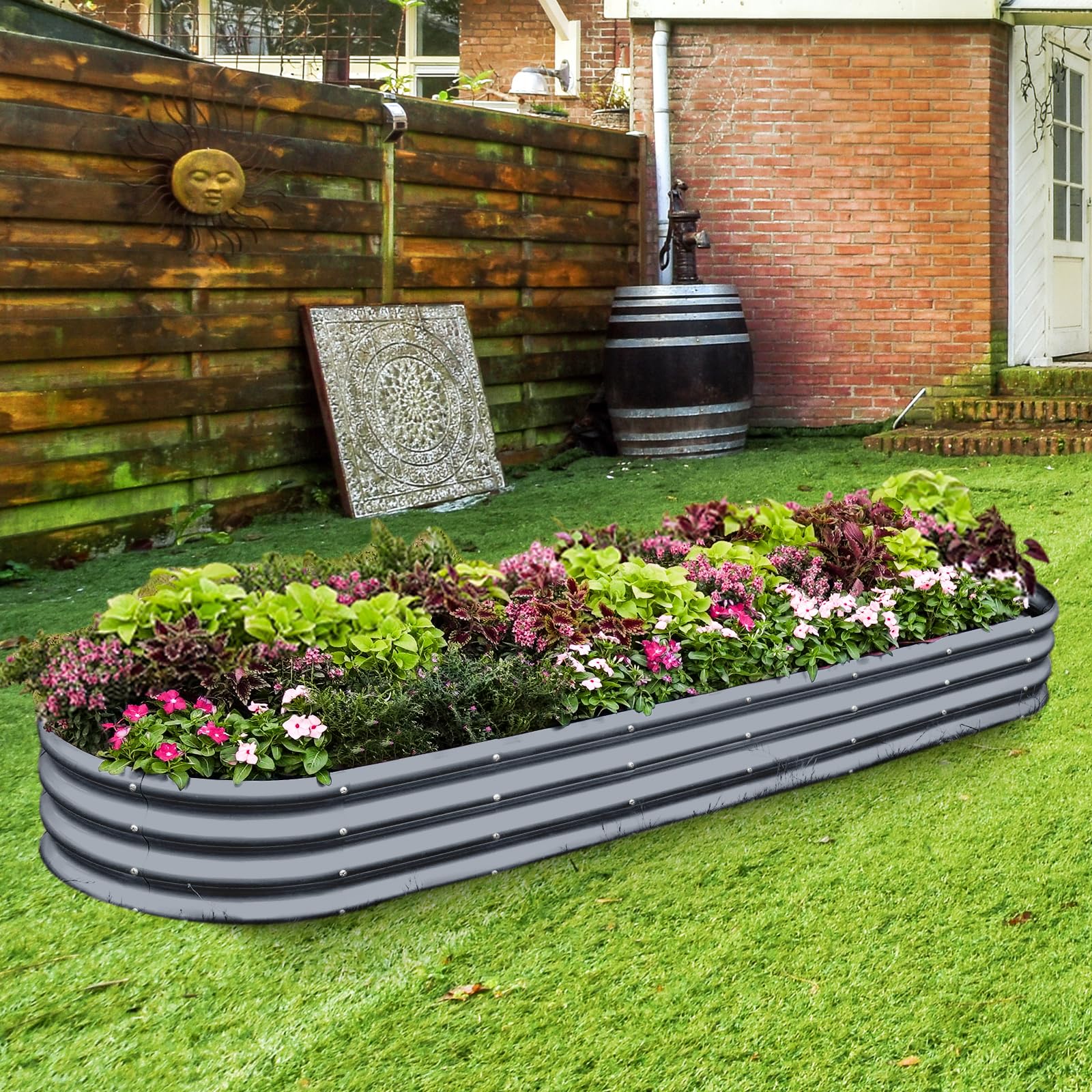 Land Guard lifestyle patio installation showing space-saving garden solution
