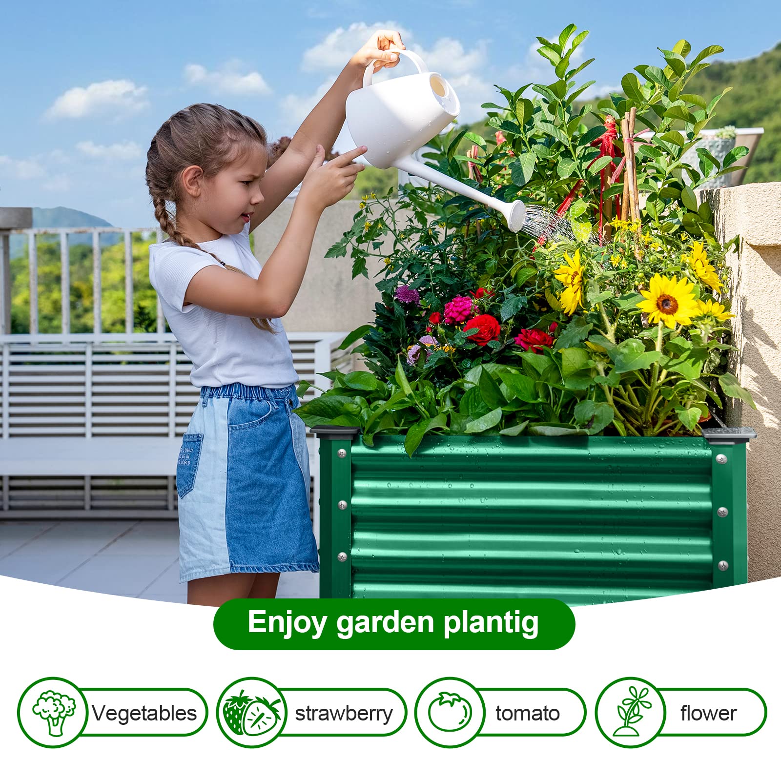 Land Guard side leg detail highlighting stable support and easier gardening