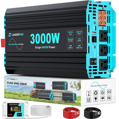 LANDERPOW front panel showing outlets and controls for convenient power access