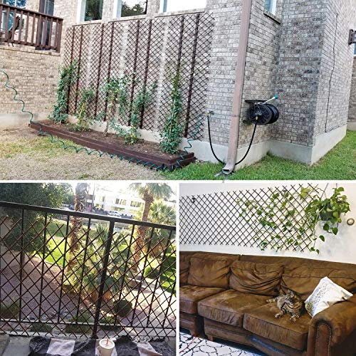 LANDGARDEN trellis supporting climbing rose demonstrating strong plant support