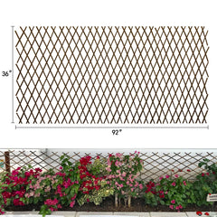 LANDGARDEN front view of willow trellis showing natural finish and compact form