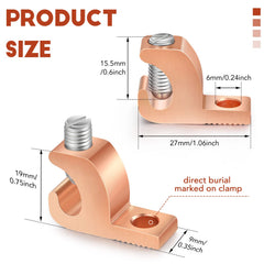 Landhoow copper alloy lug close-up highlighting conductive, corrosion-resistant finish