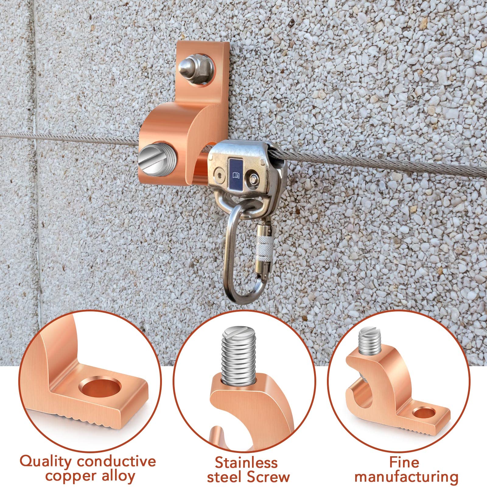 Landhoow lug installed on conduit demonstrating quick bonding and stable connection